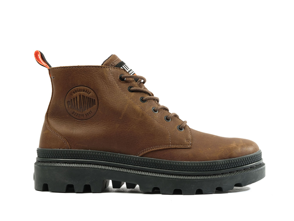 Zapatos Altas Palladium PALLATROOPER HI WP+ Hombre Marrones | Costa Rica-92713